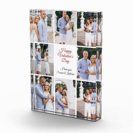 Happy Valentine's Day Custom 8 Photo Collage フォトブロック (右)