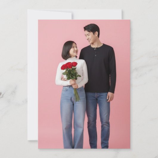 Happy Valentines Day Custom Photo Collage Holiday シーズンカード (正面)