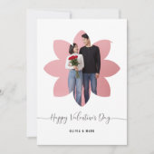 Happy Valentines Day Custom Photo Collage love シーズンカード (正面)