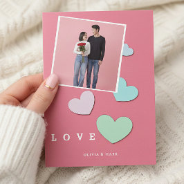 Happy Valentines Day Custom Photo Collage Love シーズンカード