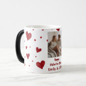 Happy Valentine's Day Custom Photo Mug モーフィングマグカップ (正面左)