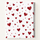 Happy Valentine's Day Custom Photo Notebook ノートブック (裏面)