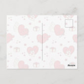 Happy valentine's day Custom Photo Red Hearts ポストカード (裏面)