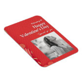 Happy valentine's day Custom Photo Red Hearts マグネット (右側)