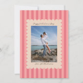 Happy Valentine's Day Custom Photograph Modern シーズンカード (正面)