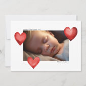 Happy Valentine's Day Custom Photograph Modern シーズンカード (正面)