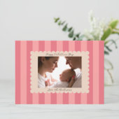 Happy Valentine's Day Custom Photograph Modern シーズンカード (スタンド正面)