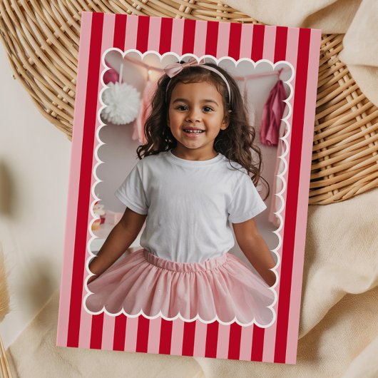 Happy Valentine's Day Custom Photograph Modern シーズンカード