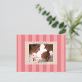 Happy Valentine's Day Custom Photograph Modern シーズンポストカード (スタンド正面)