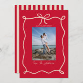 Happy Valentine's Day Custom Photograph Whimsical シーズンカード (正面/裏面)