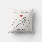 Happy Valentines Day Custom together love gift クッション (正面)