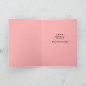 Happy Valentines Day Cute Cat in Sweater シーズンカード (内部)