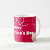 Happy Valentine's Day Cute Heart Mug コーヒーマグカップ (正面右)