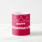 Happy Valentine's Day Cute Heart Mug コーヒーマグカップ (中央)