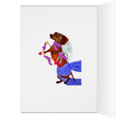 Happy Valentine's Day Dachshund Doggie Card (内側 (左))