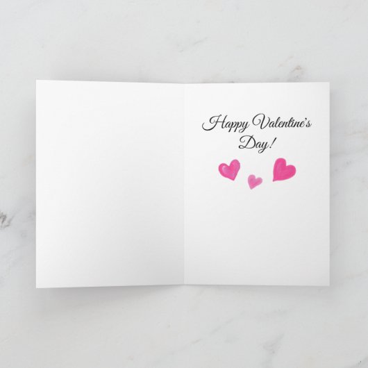 Happy Valentine's Day Dachshund Doggie Card カード (内部)