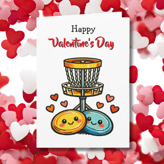Happy Valentine's Day | Disc Golf Themed カード
