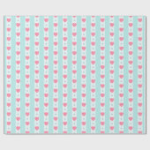 Happy valentine's day elegant red hearts  ラッピングペーパー (フラット)