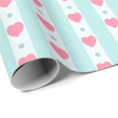 Happy valentine's day elegant red hearts  ラッピングペーパー (ロールコーナー)