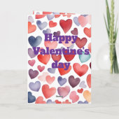 Happy Valentine's day Folded Greeting Card カード (裏面)