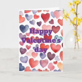 Happy Valentine's day Folded Greeting Card カード (黄色い花)