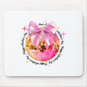 Happy Valentine's Day Funny Coquette Disco Ball Gi マウスパッド (正面)