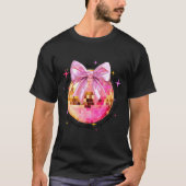 Happy Valentine's Day Funny Coquette Disco Ball Gi Tシャツ (正面)