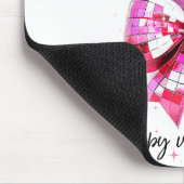 Happy Valentine's Day Funny Coquette Disco Ball He マウスパッド (コーナー)