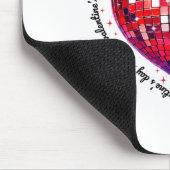 Happy Valentine's Day Funny Coquette Red Disco Bal マウスパッド (コーナー)