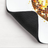 Happy Valentine's Day Funny Gold Coquette Disco Ba マウスパッド (コーナー)