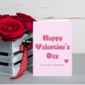 Happy Valentine's Day Glitter カード