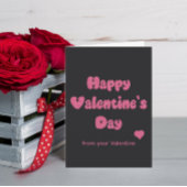 Happy Valentine's Day Glitter カード