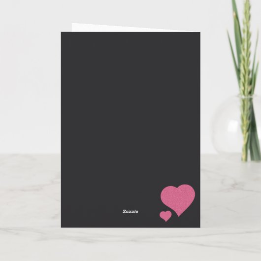 Happy Valentine's Day Glitter カード (裏面)