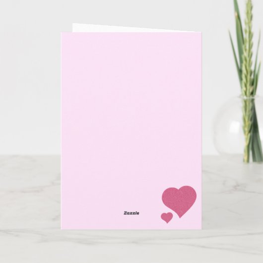 Happy Valentine's Day Glitter カード (裏面)