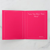 Happy Valentines Day Heart Shape Greeting Card カード (内部)