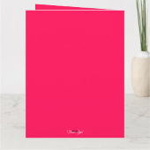 Happy Valentines Day Heart Shape Greeting Card カード (裏面)