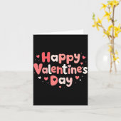 Happy Valentines Day Heart Teacher Funny Matching  カード (黄色い花)