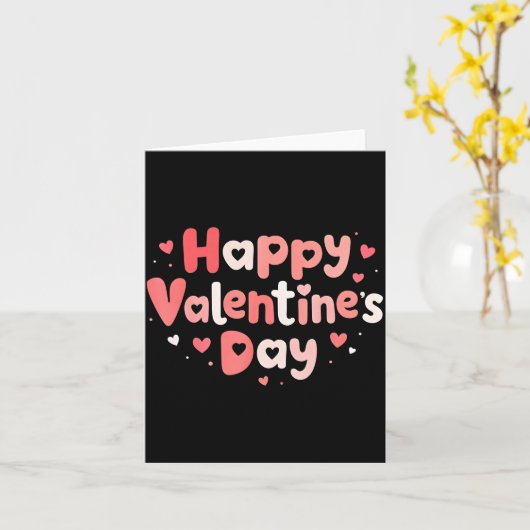 Happy Valentines Day Heart Teacher Funny Matching  カード (黄色い花)