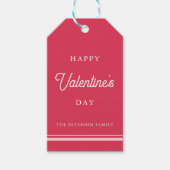 Happy Valentine's Day Heart Valentines   ギフトタグ (正面)