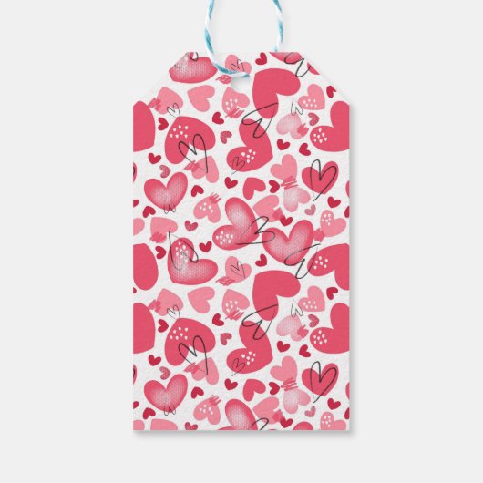 Happy Valentine's Day Heart Valentines   ギフトタグ (裏面)