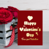 Happy Valentine's Day Hearts Cute 箔シーズンカード