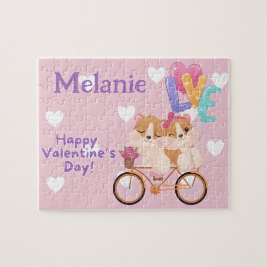 Happy Valentine's Day Kid Puzzle ジグソーパズル (横)