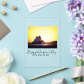 Happy Valentine's day love add name photo simple g アクリル招待状 (インサイチュ (ウェディング))