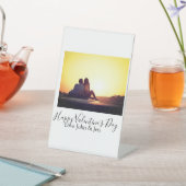 Happy Valentine's day love add name photo simple g 台座サイン (インサイチュ)