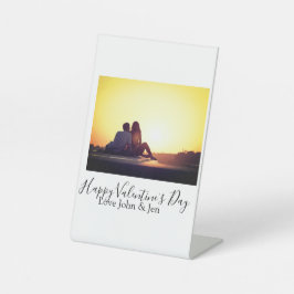 Happy Valentine's day love add name photo simple g 台座サイン
