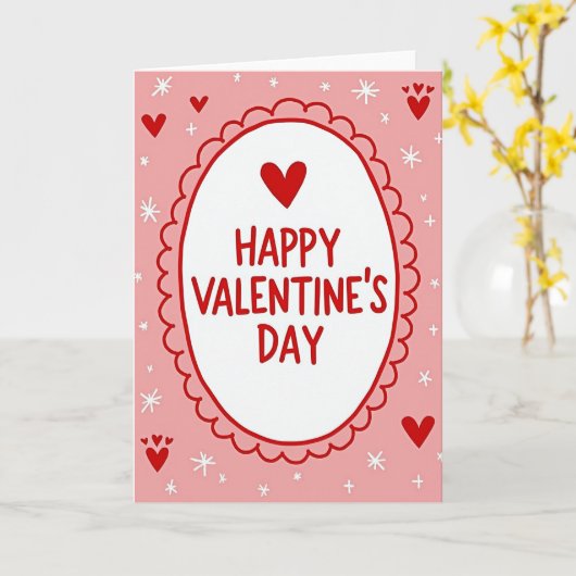 Happy Valentines Day Love Card カード (黄色い花)