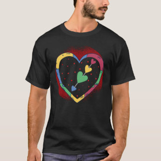 Happy Valentines Day Love Cute Colorful Cool Tシャツ