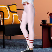 Happy Valentine's Day Love Cute Red Pink DIY Gift レギンス