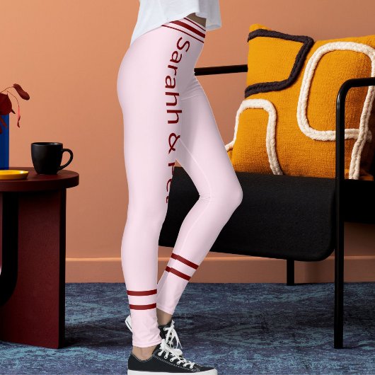 Happy Valentine's Day Love Cute Red Pink DIY Gift レギンス