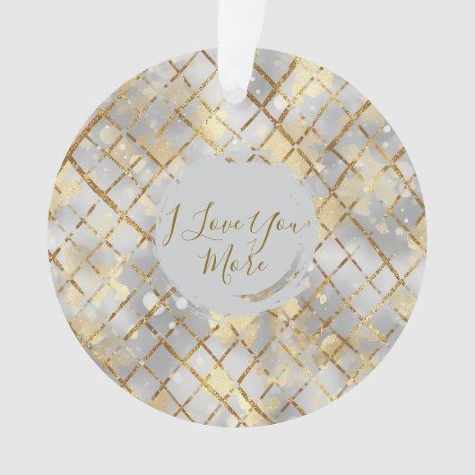 Happy Valentine's Day, Modern, Elegant Luxury  オーナメント (正面)